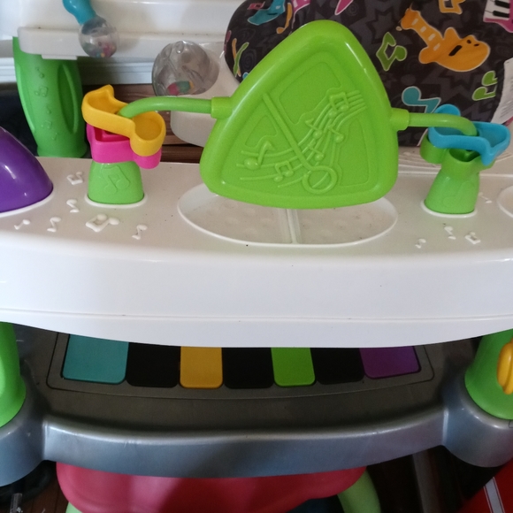 Baby Bouncer with Detachable Piano Toys, Baby Rocker with  Bouncer with a piano that slides